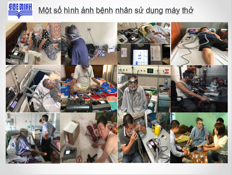 Một số hình ảnh bệnh nhân sử dụng máy thở